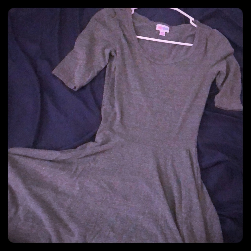 Gray Lularoe Nicole Dress